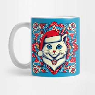 Cat with hat, Christmas Mug